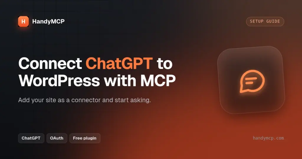 How to Connect ChatGPT to WordPress with MCP