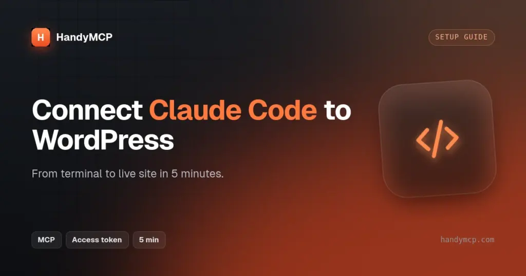 Connect Claude Code to WordPress in 5 Minutes